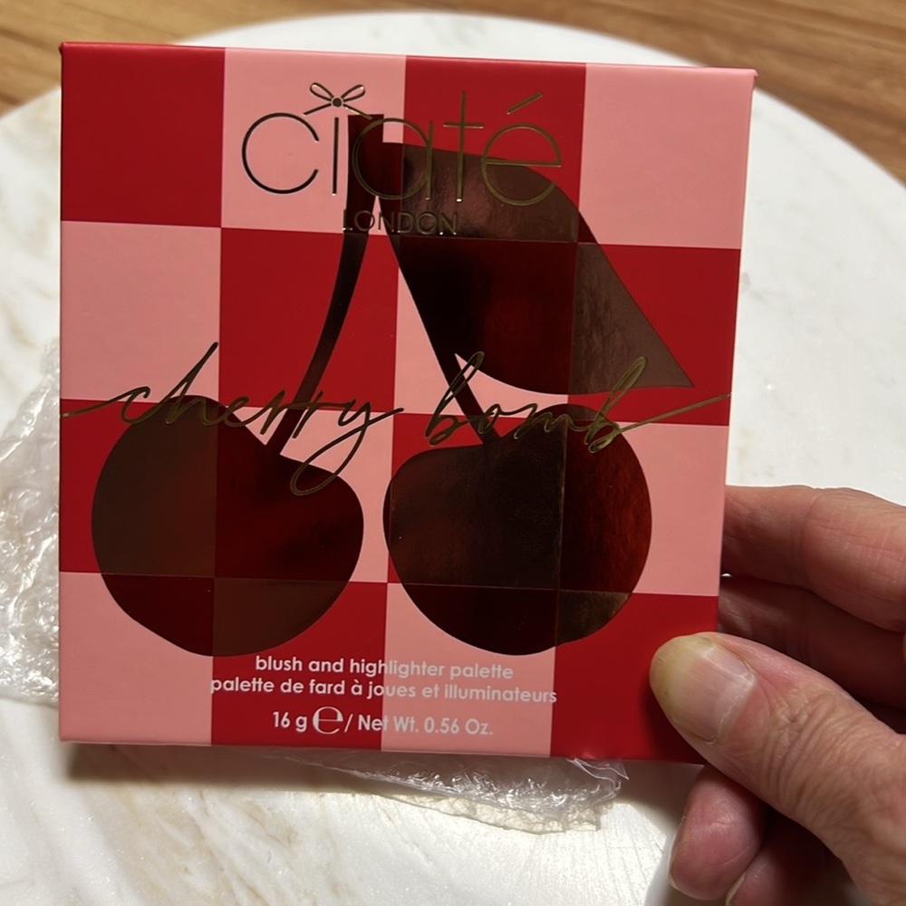 New Ciate London Cherry Bomb Blush and Highlighter Palette